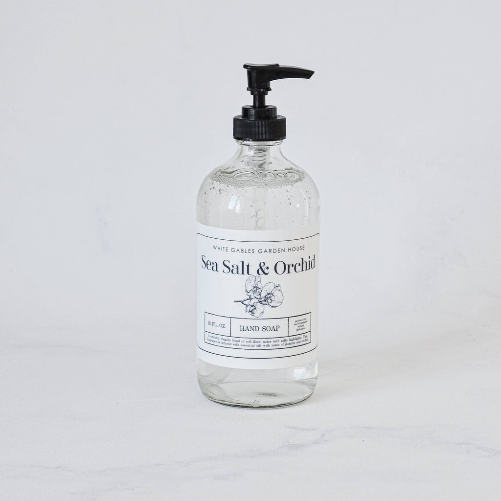 Glass Jar Liquid Hand Soap 16 oz. | Made In USA