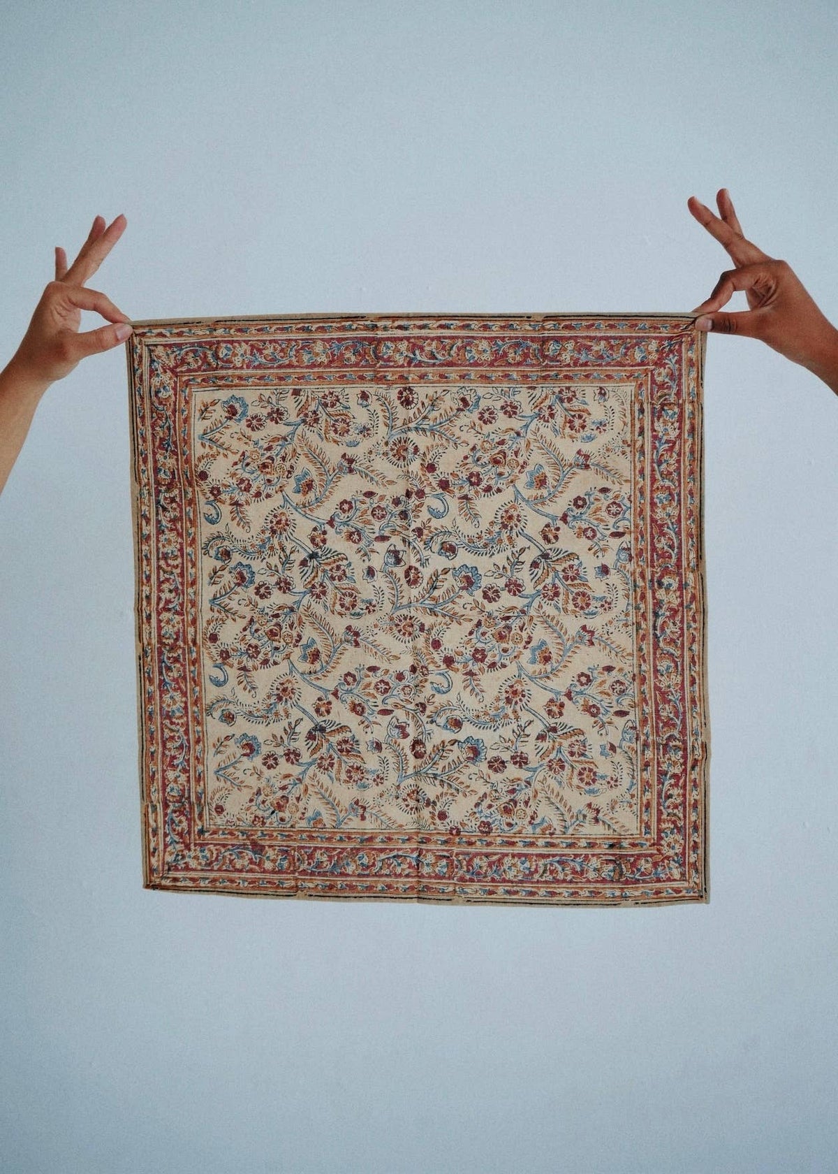 Garnet Vineyard - Kalamkari Cotton Bandana