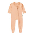 Bamboo Zipped Romper - Seashell