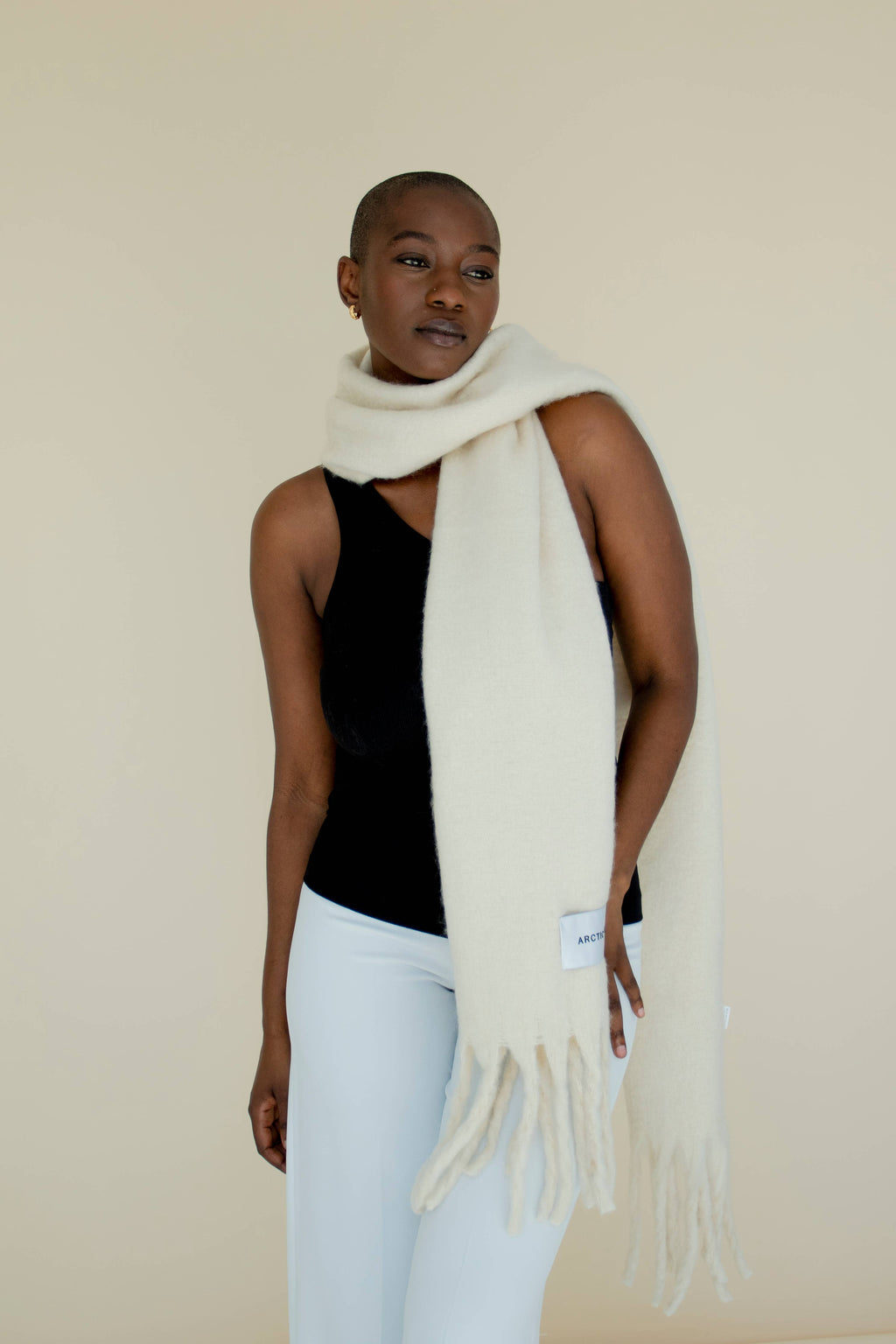 The Reykjavik Scarf -  Rice White