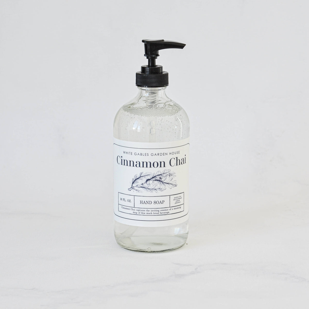 Glass Jar Liquid Hand Soap 16 oz. | Made In USA