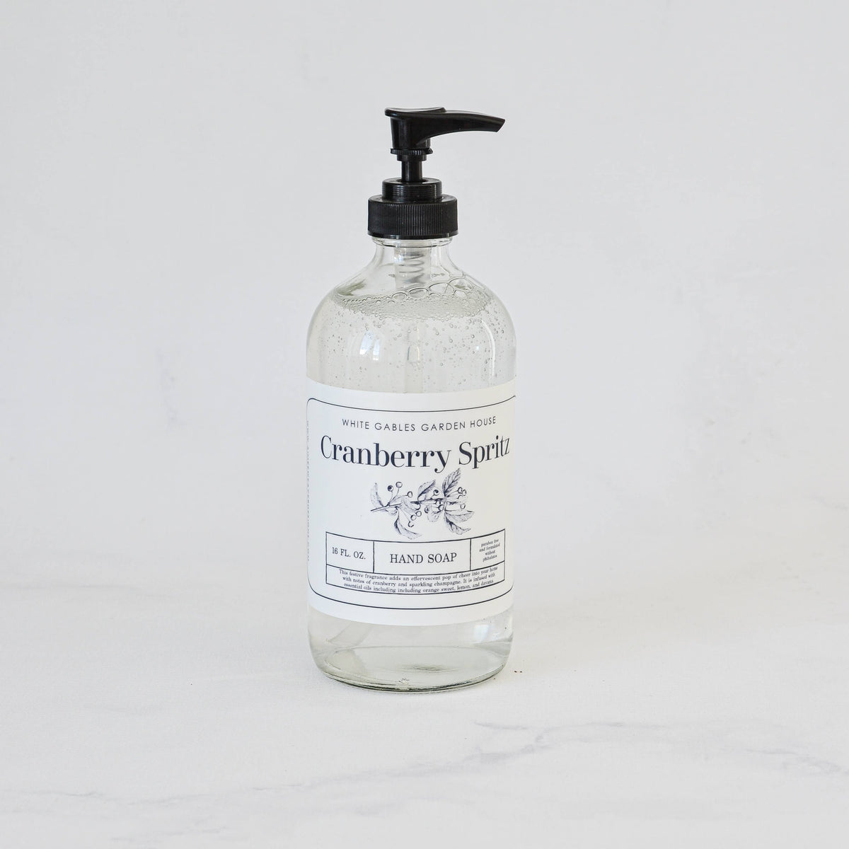 Glass Jar Liquid Hand Soap 16 oz. | Made In USA
