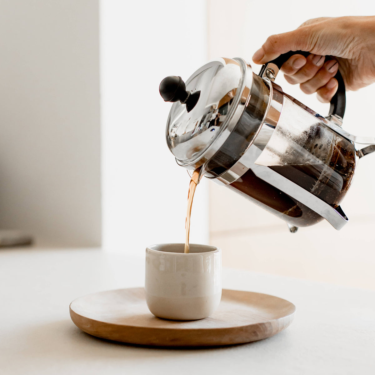 Handmade artisanal espresso coffee cup
