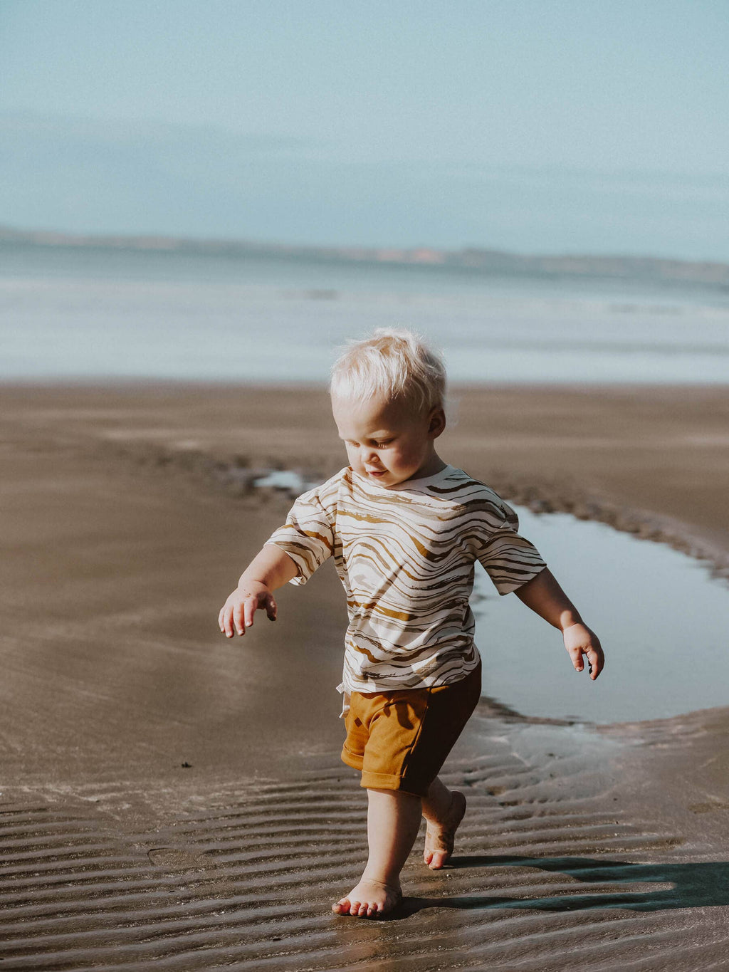 Drawstring Shorts - Ochre | Organic