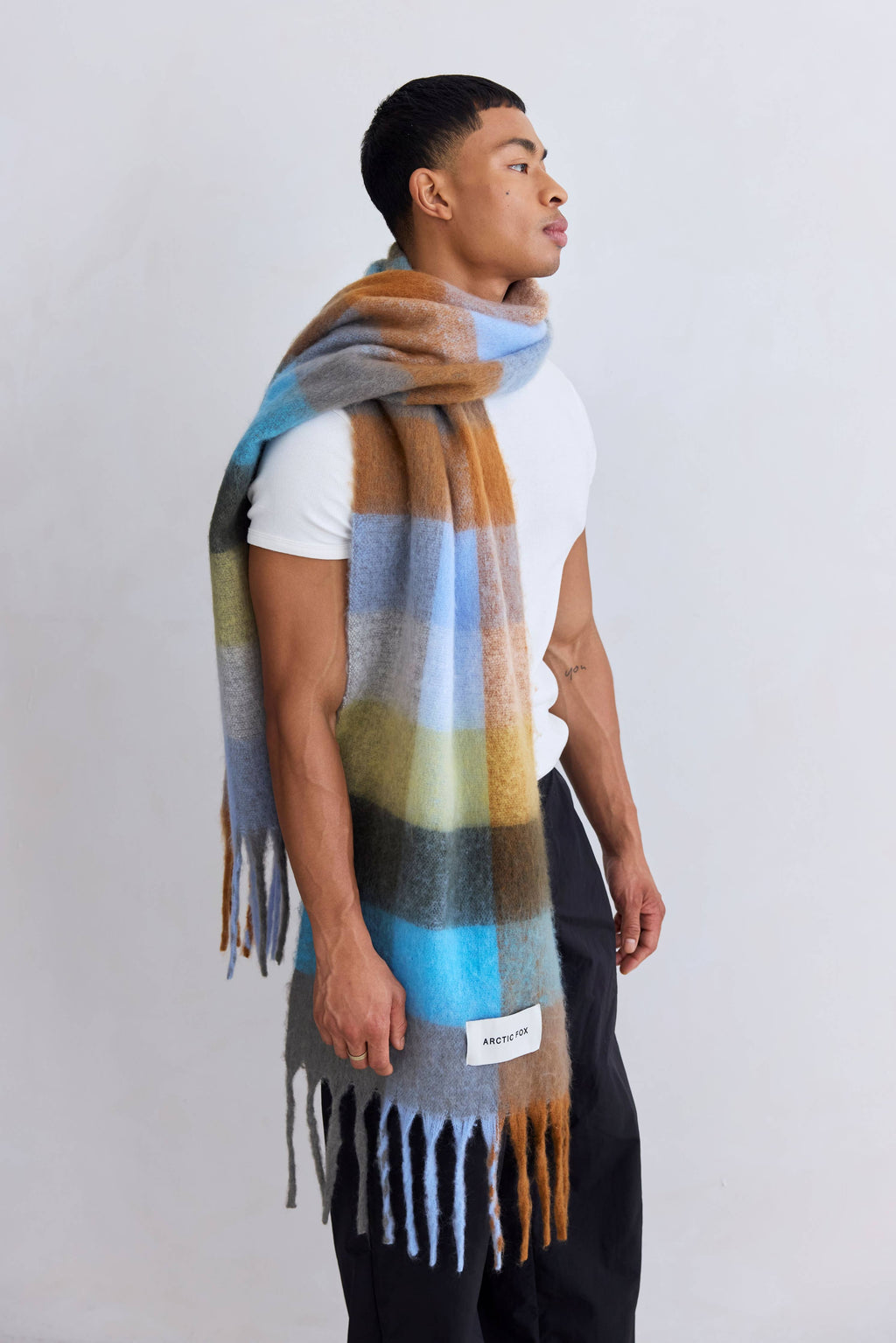 The Reykjavik Scarf - Blue/Orange