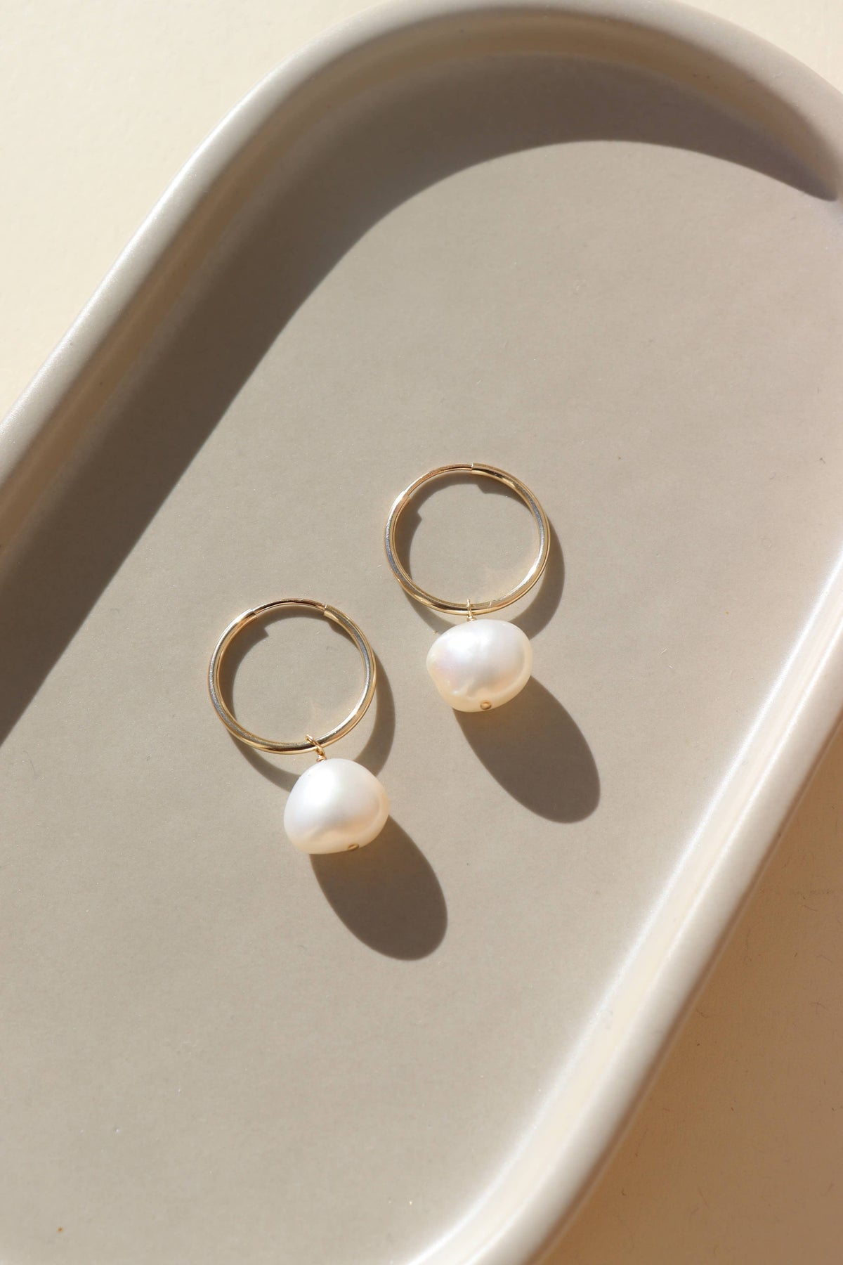 Keshi Pearl Drops in 14k Gold Fill or Sterling Silver 