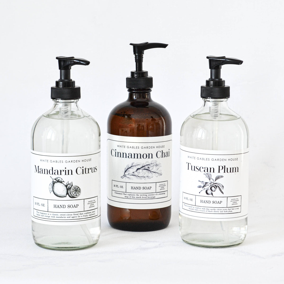 Glass Jar Liquid Hand Soap 16 oz. | Made In USA