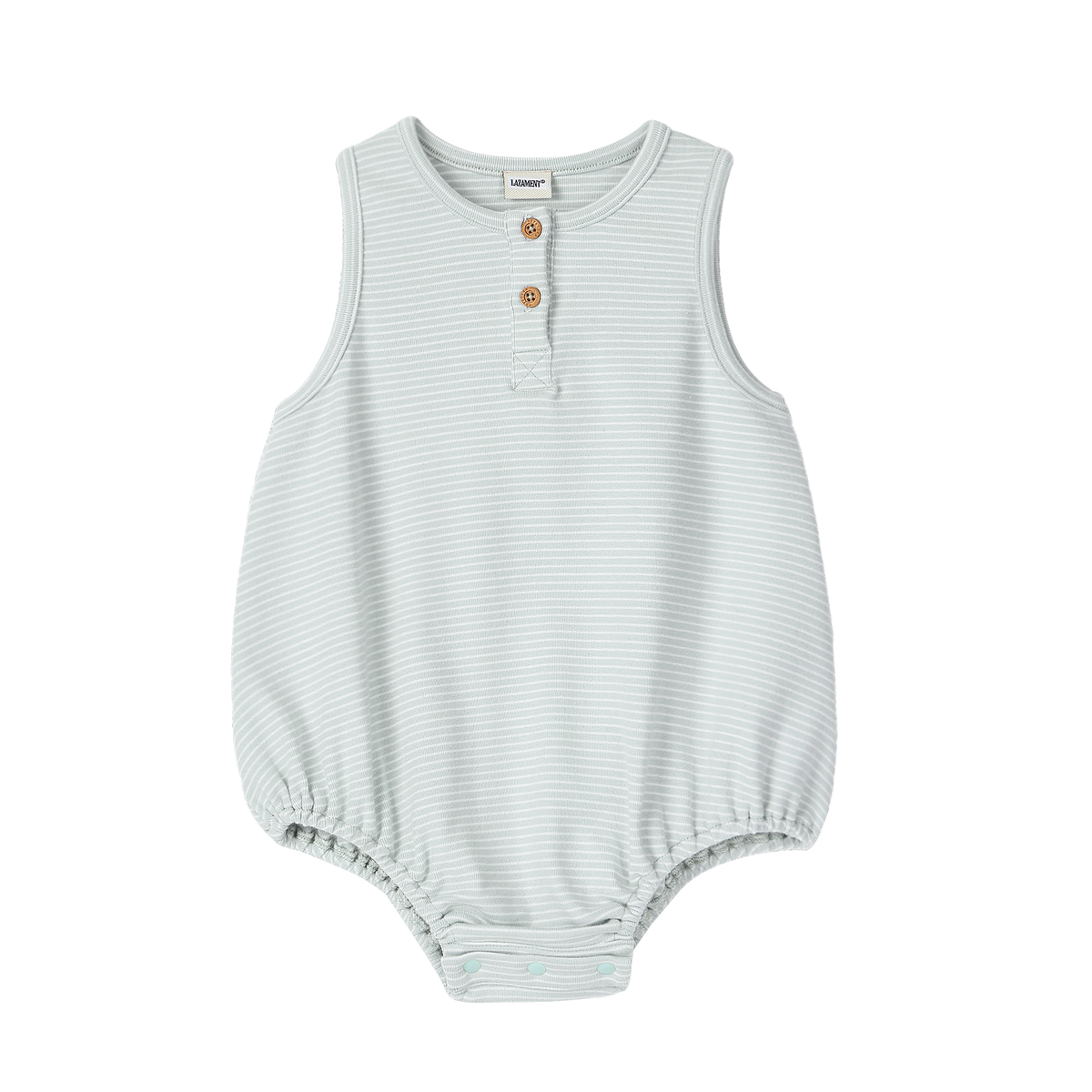 100% Organic Cotton Romper with Blue Stripes