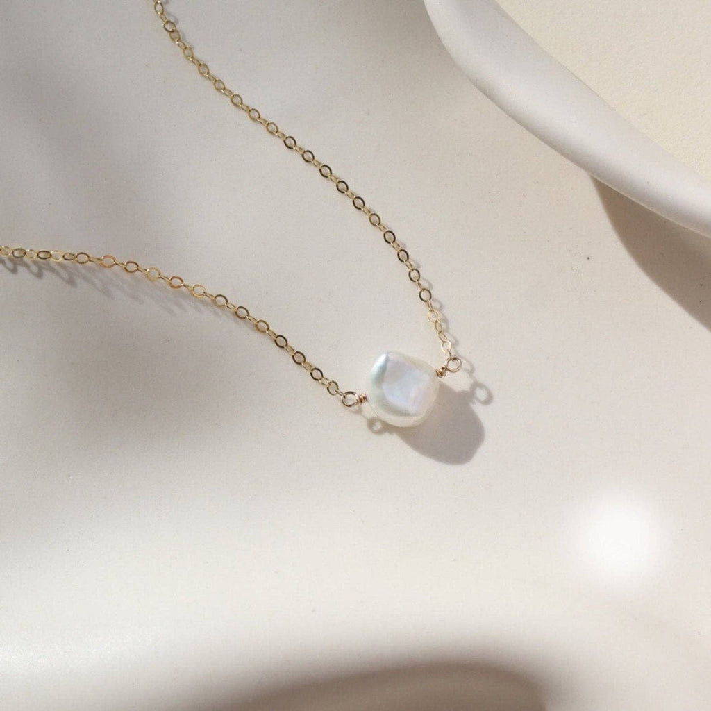 Freshwater Pearl Necklace I Everyday Gemstone Necklace