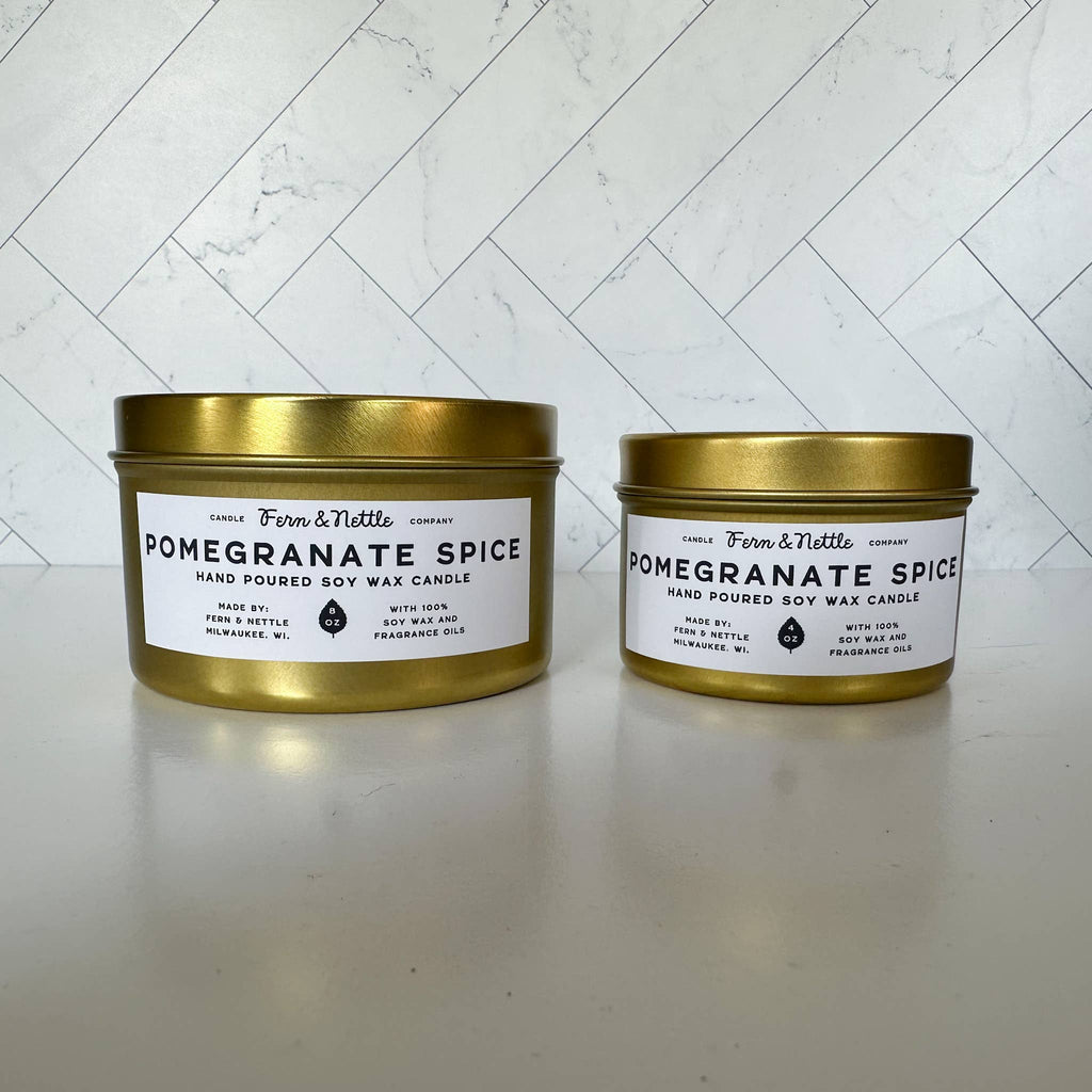 Pomegranate Spice Soy Wax Candle