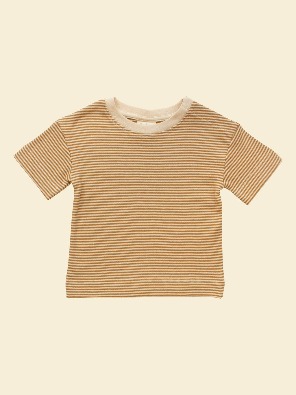 Short-sleeve tee - Ochre Stripe | Organic