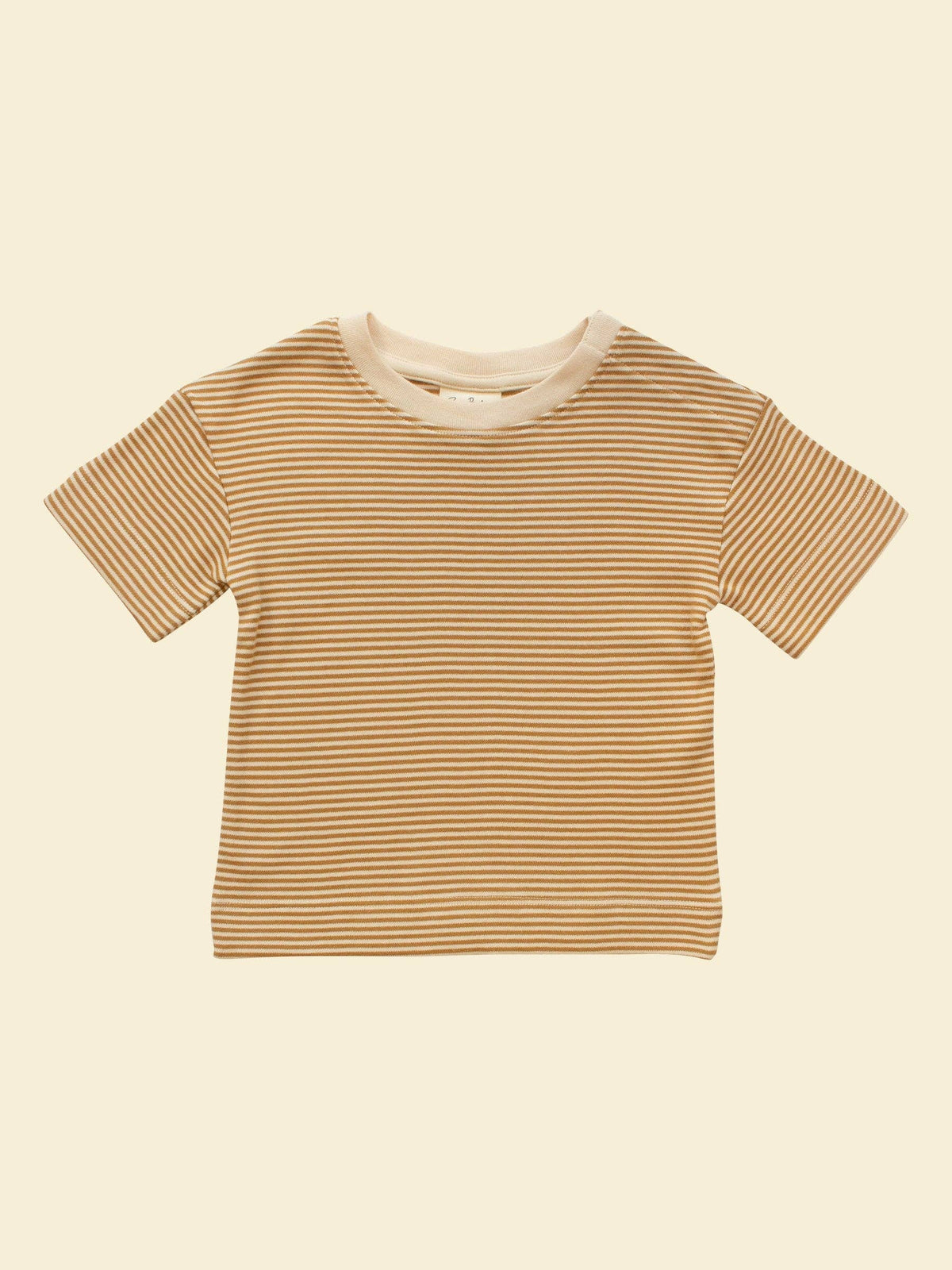Short-sleeve tee - Ochre Stripe | Organic