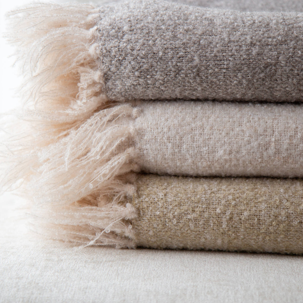 Oden Textured Boucle Throw – Soft, Cozy, and Decorative
