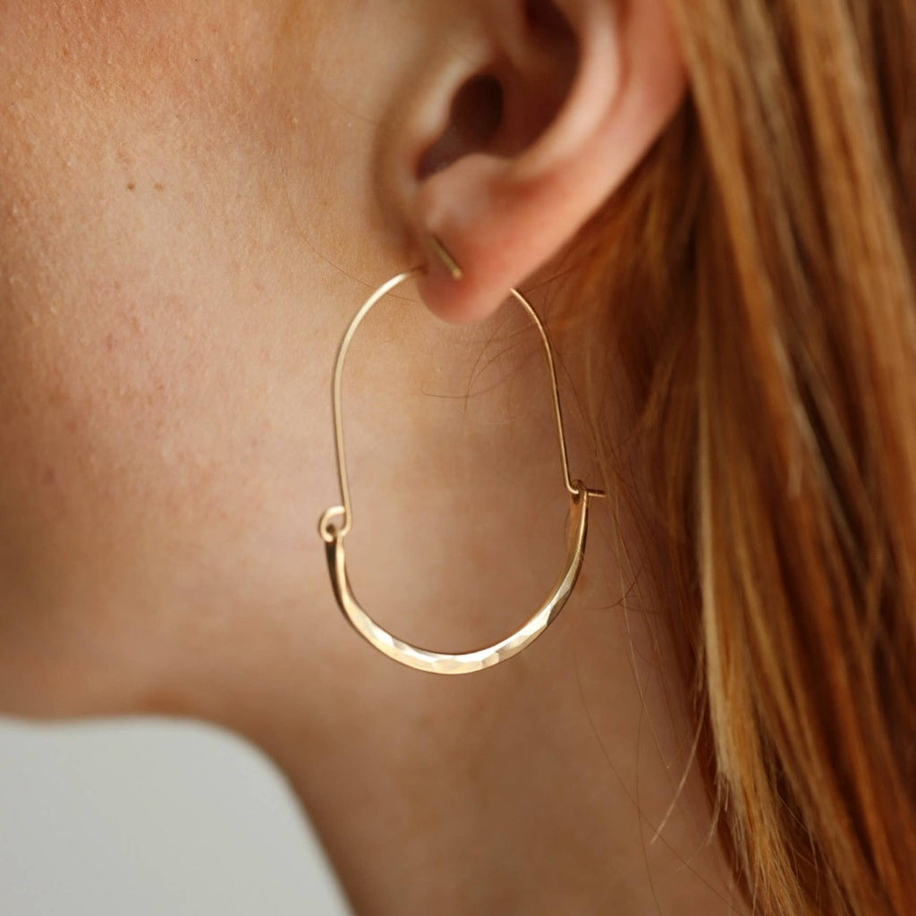 Hammered Paloma Hoops