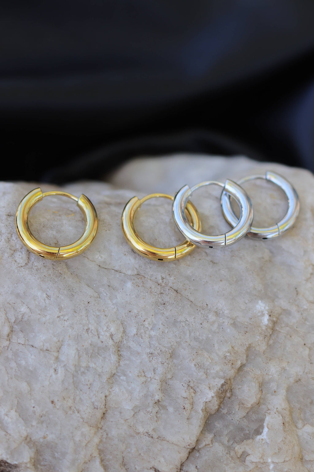 Mara Hoops Gold - Stainless Steel - Waterproof