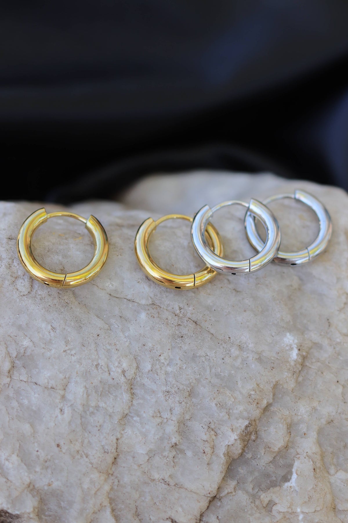 Mara Hoops Gold - Stainless Steel - Waterproof