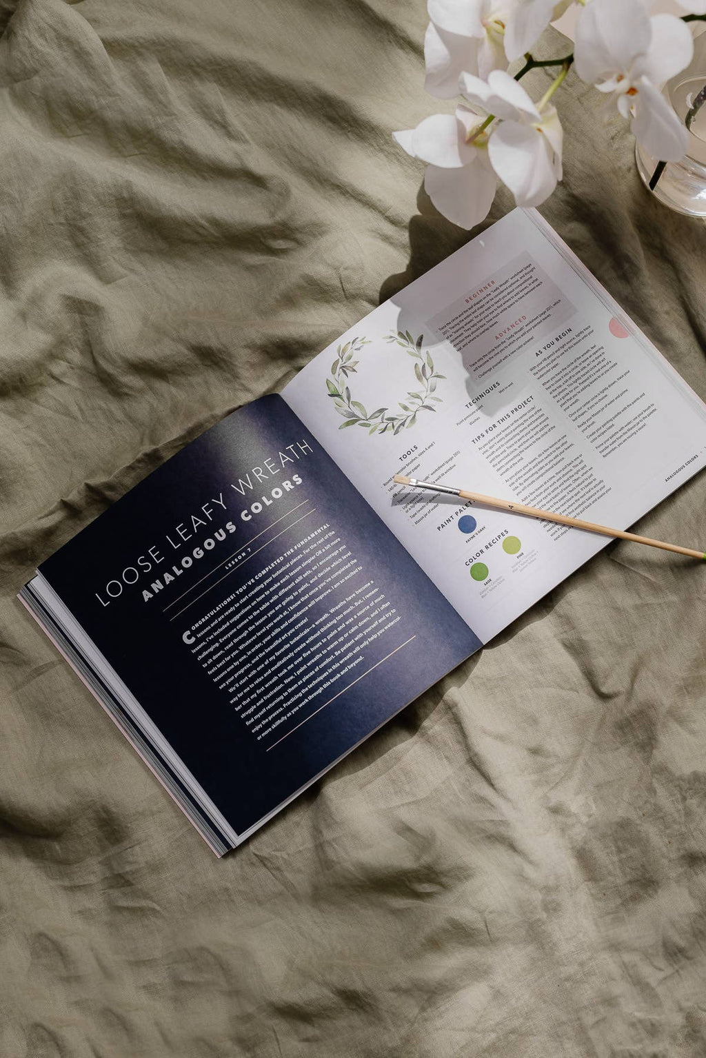 A How-to Watercolor Book: Modern Watercolor Botanicals