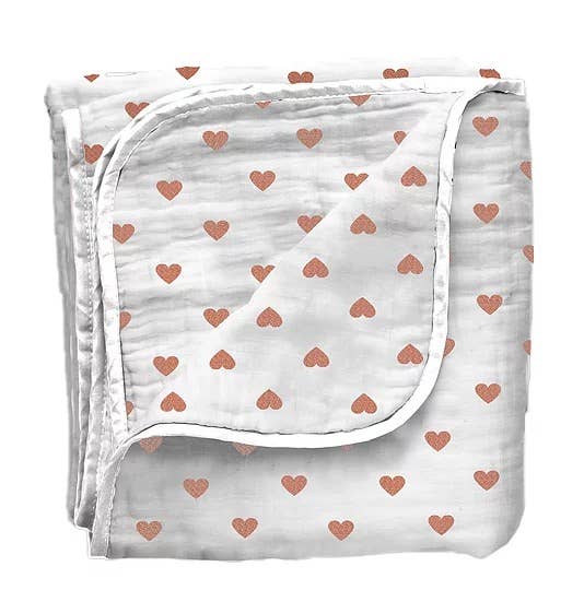Thick Bamboo Muslin Blanket (4 layers, light quilt) Love