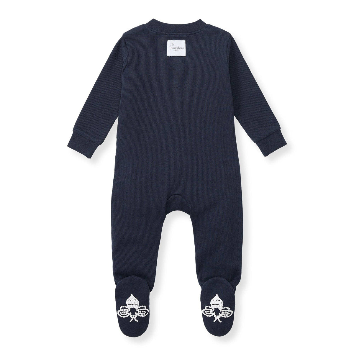 Solid Rib Organic Cotton Sleep & Play - Midnight