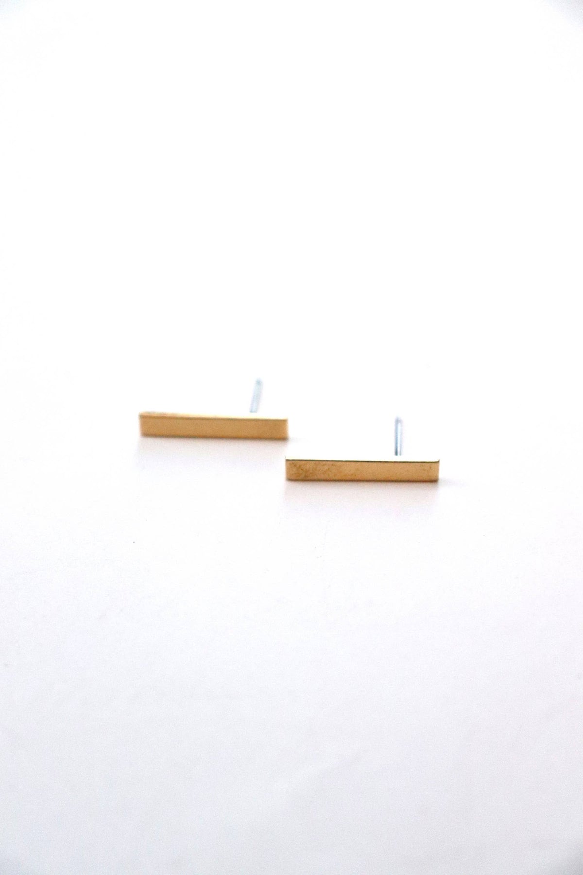 Gold Bar Earrings