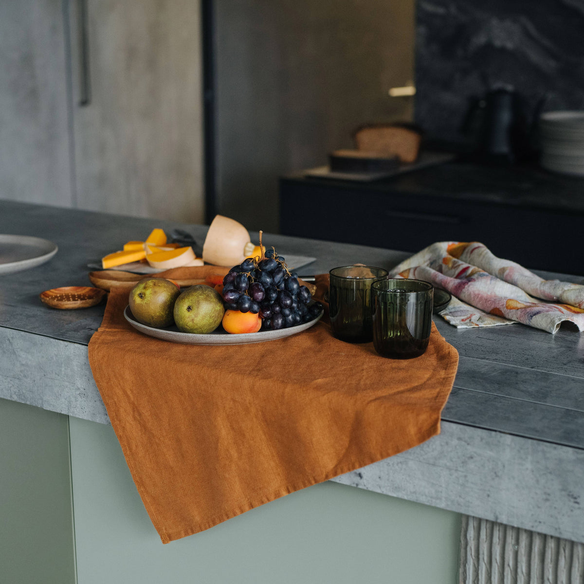 Hazelnut Linen Kitchen Towel