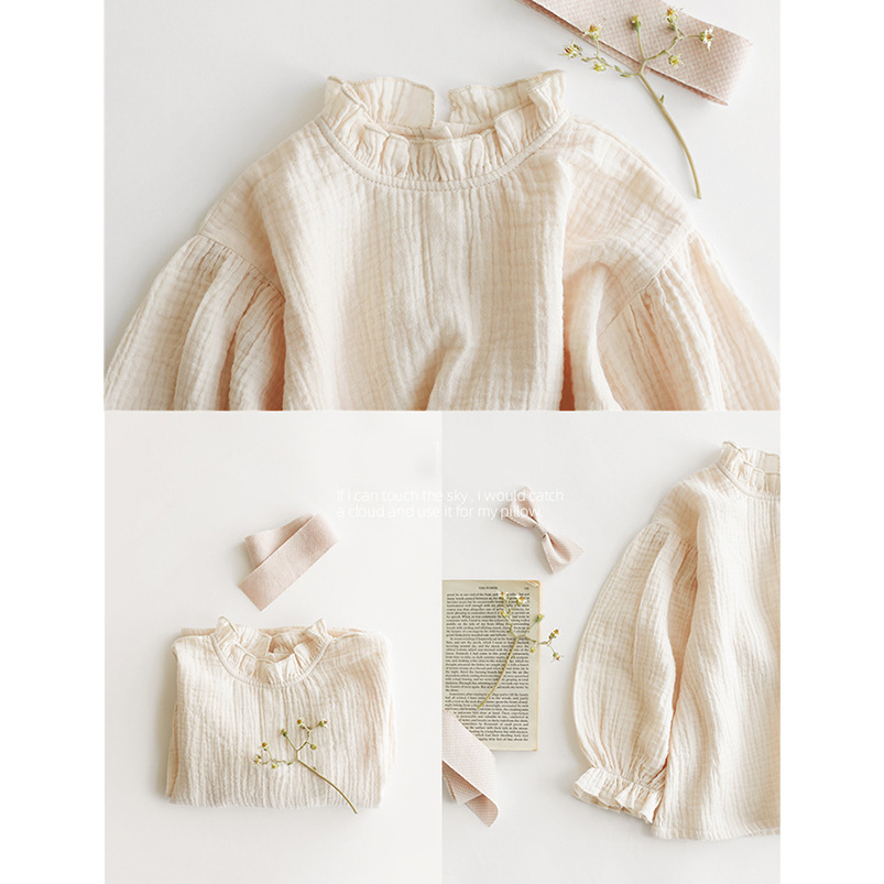 Annie & Charles® muslin blouse with collar