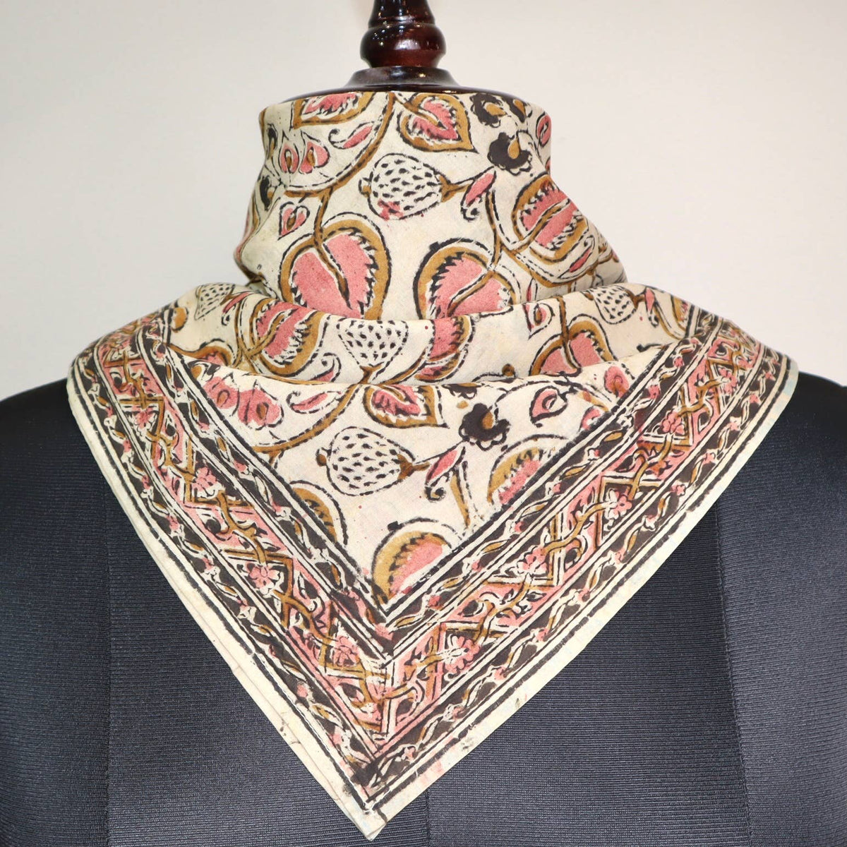 Autumn Leaf - Kalamkari Cotton Bandana