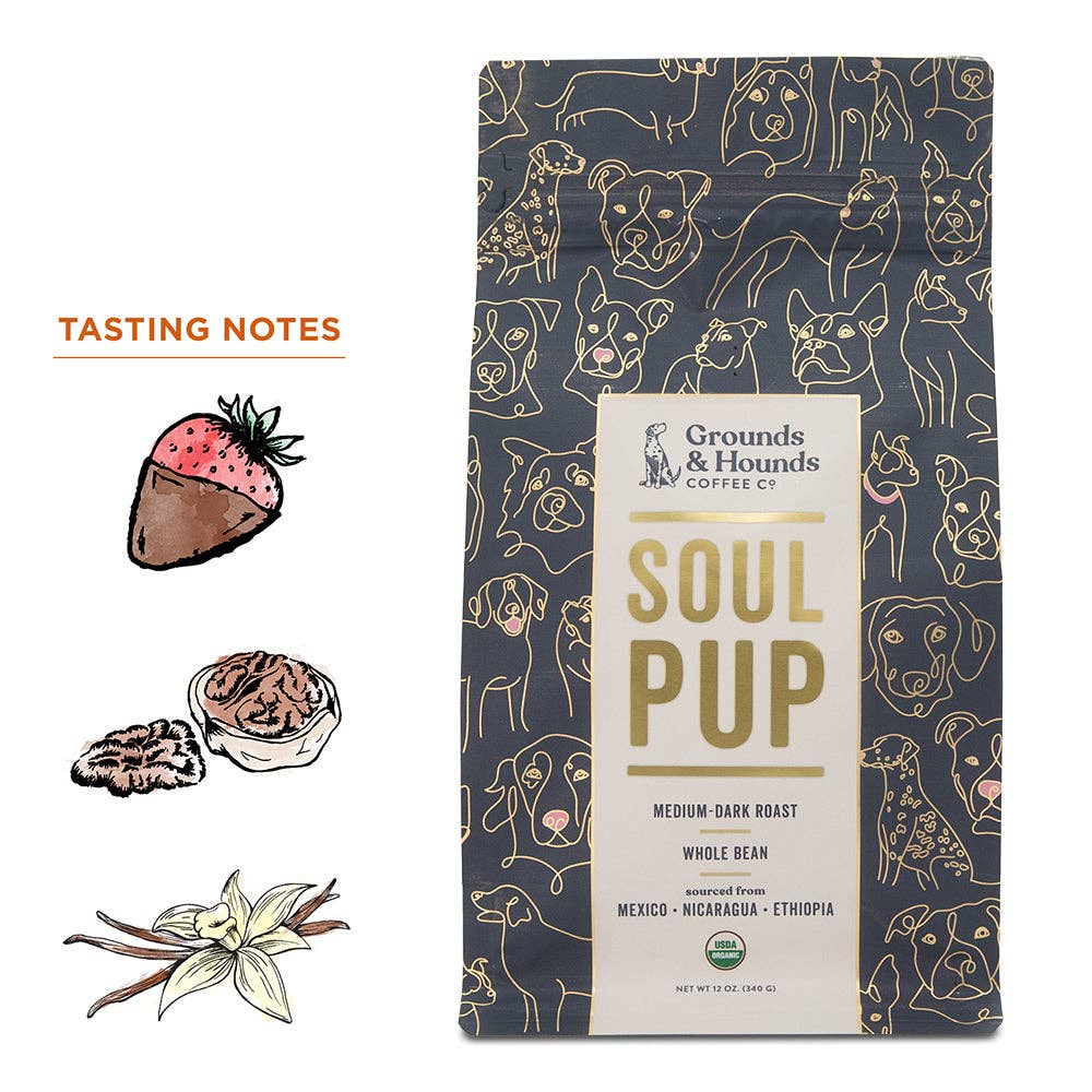 Soul Pup Organic Blend Coffee - Ethiopia, Guatemala, Mexico