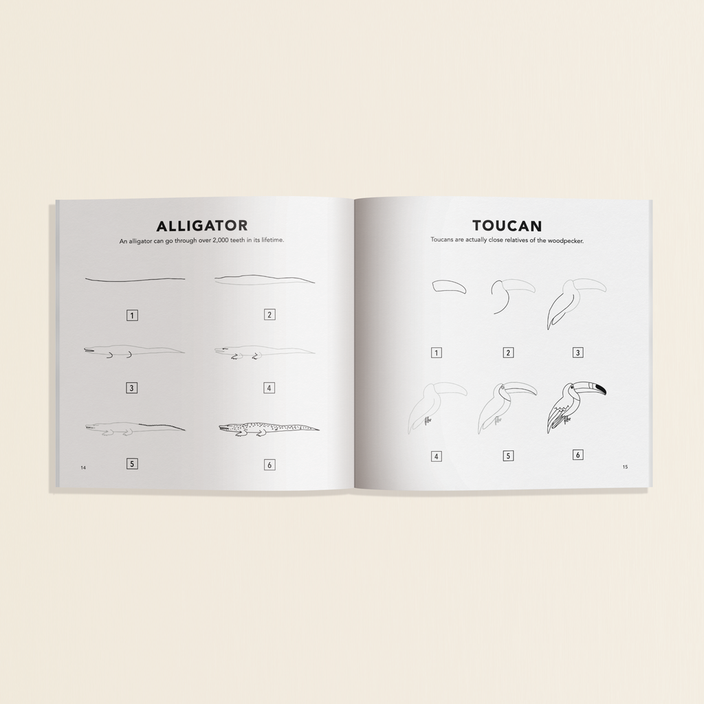 All The Animals: How to Draw Travel Size for Kids