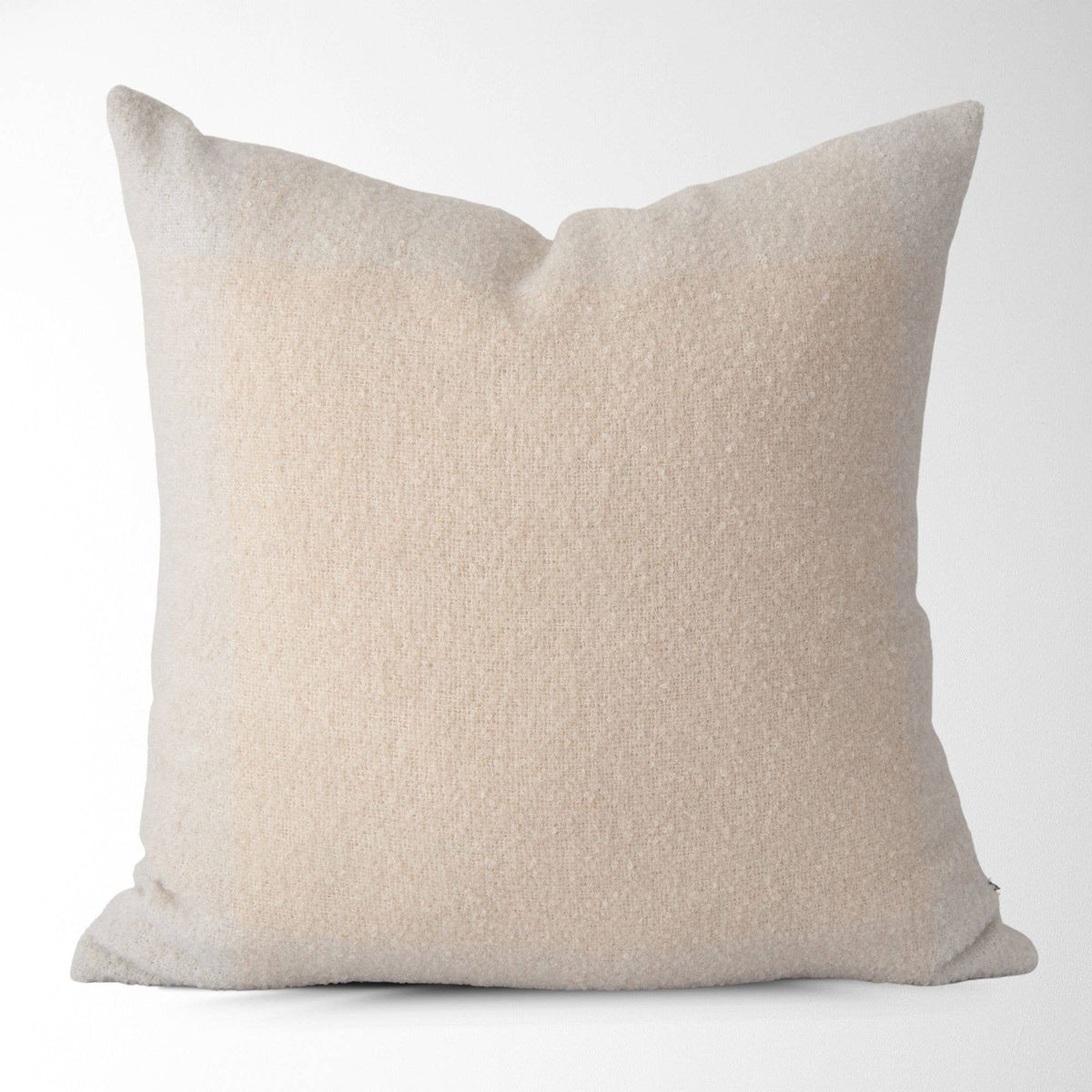 Oden Boucle Pillow Cover with Border – Textured, Decorative