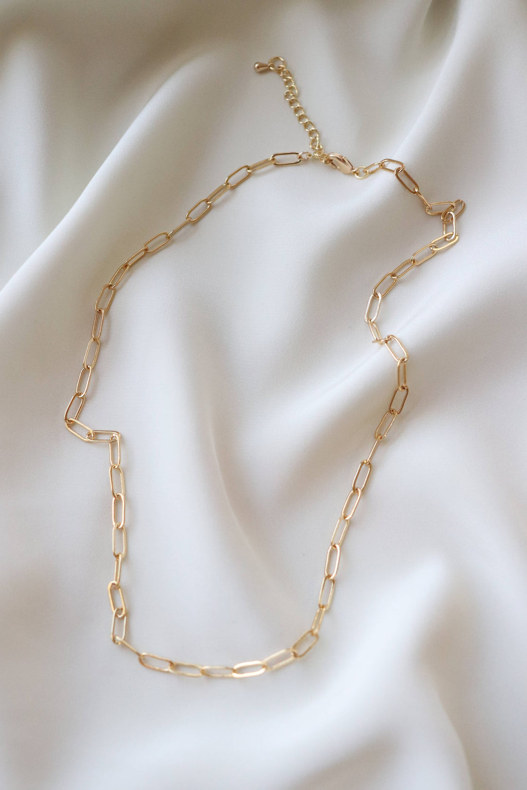 Small Link Gold Chain Necklace