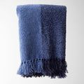 Hudson Valley Boucle Throw in Navy