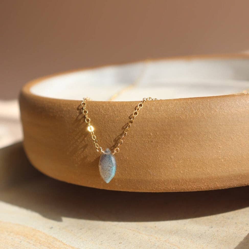 Marquise Necklace in 14k Gold Fill or Sterling Silver