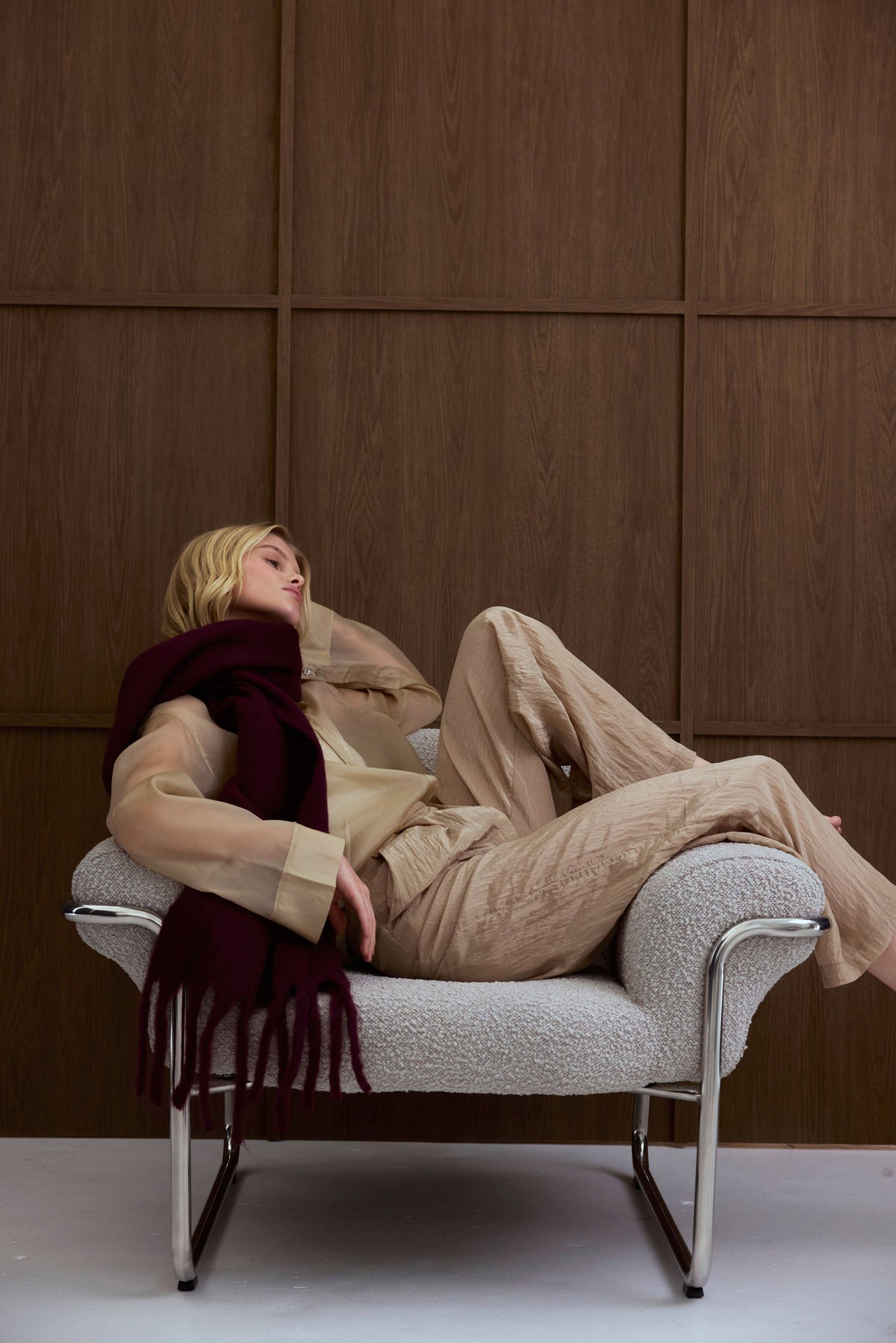 The Stockholm Scarf - Cherry Lacquer