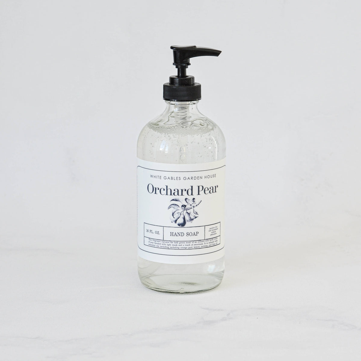 Glass Jar Liquid Hand Soap 16 oz. | Made In USA