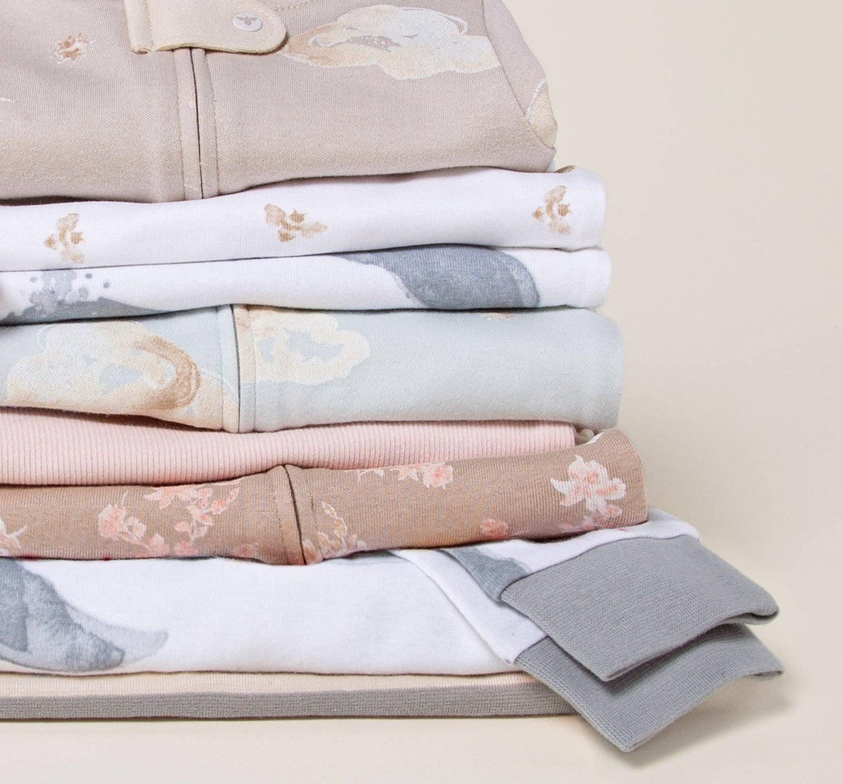 Solid Rib Organic Cotton Sleep & Play - Midnight