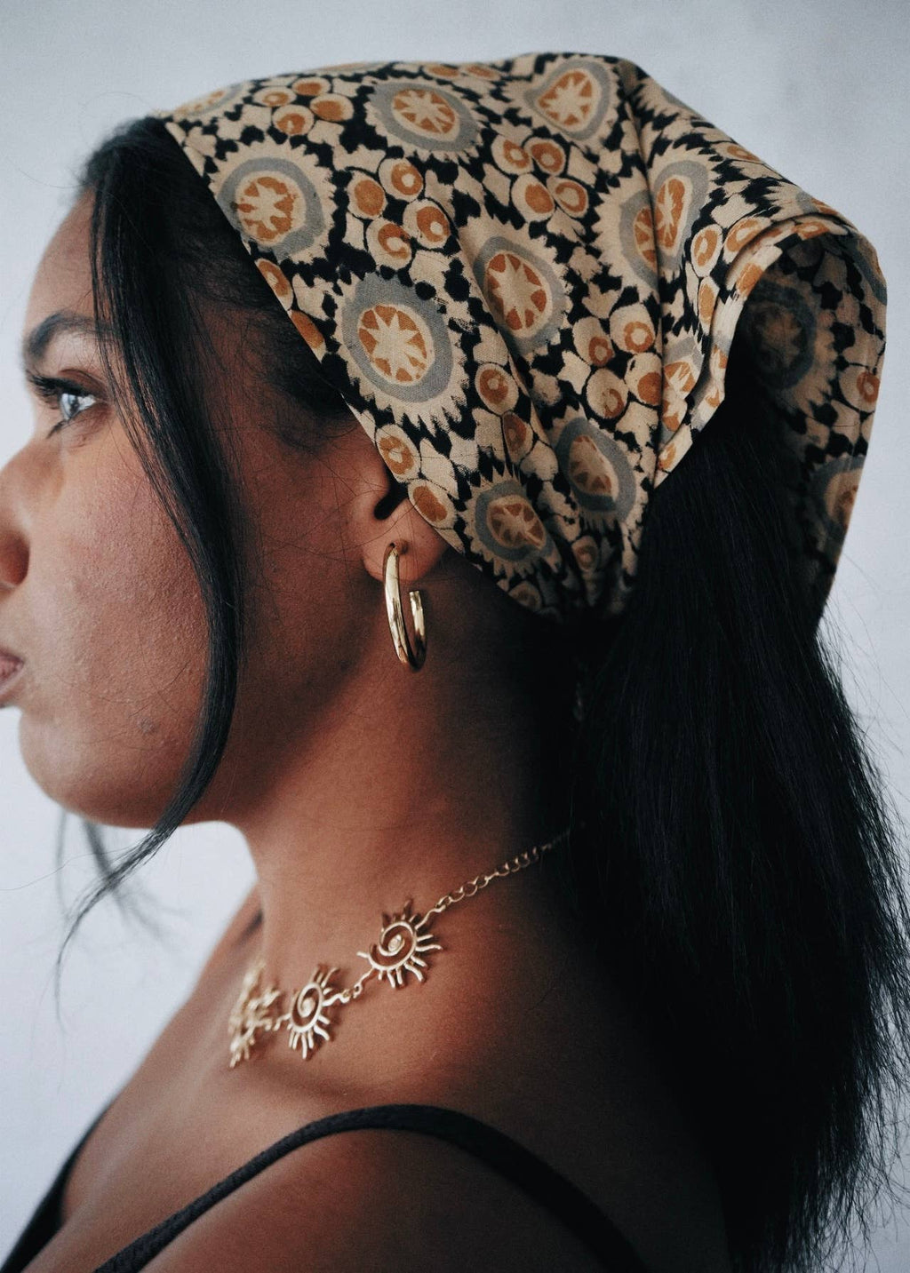 Crop Circle - Kalamkari Cotton Bandana