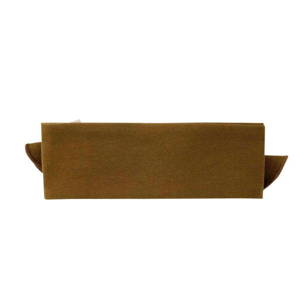 Organic Cotton Hair Bow - Chocolate