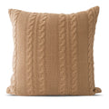 Luna Cable Knit Cotton Pillow Cover – Soft, Textured