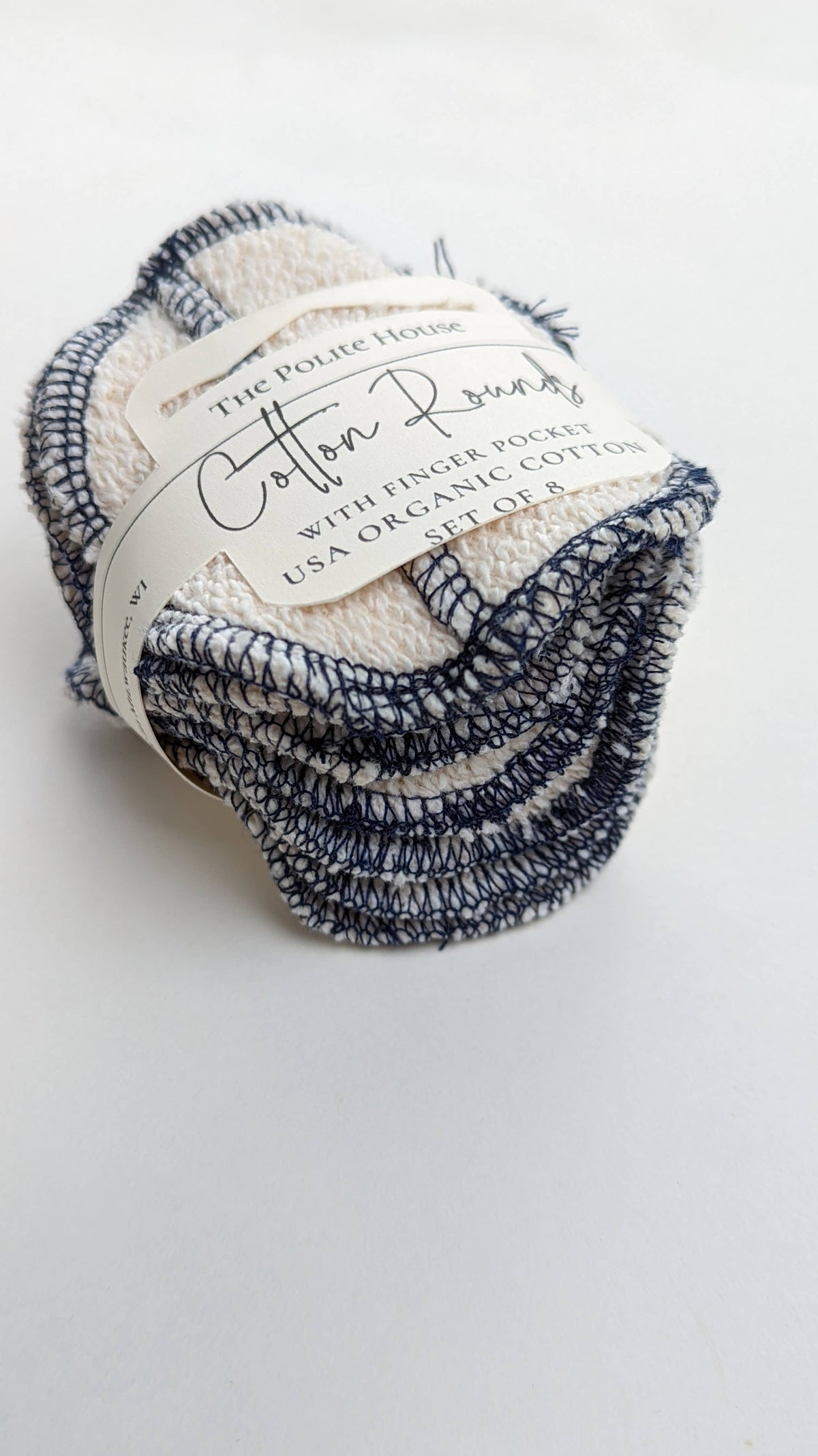 Reusable Organic Cotton Rounds- Set of 8