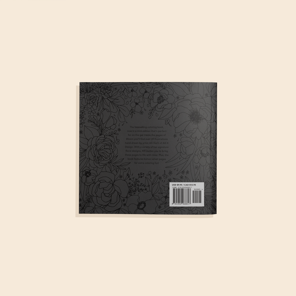 Bloom: A Travel Sized Floral Coloring Book