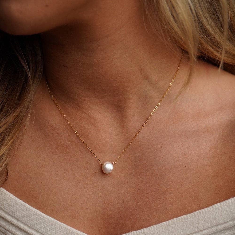 Freshwater Pearl Necklace I Everyday Gemstone Necklace