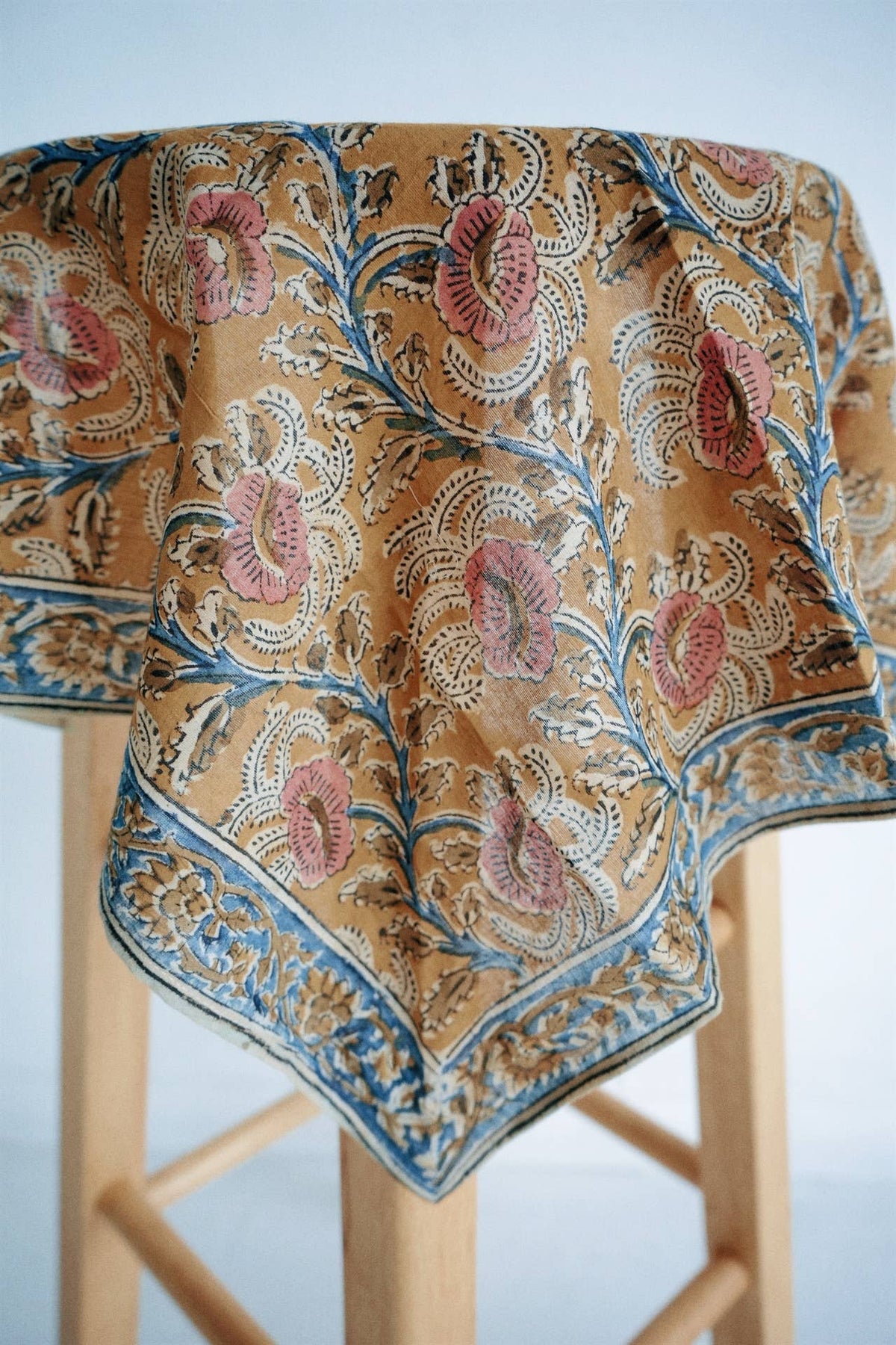 Amber Vine - Kalamkari Cotton Bandana