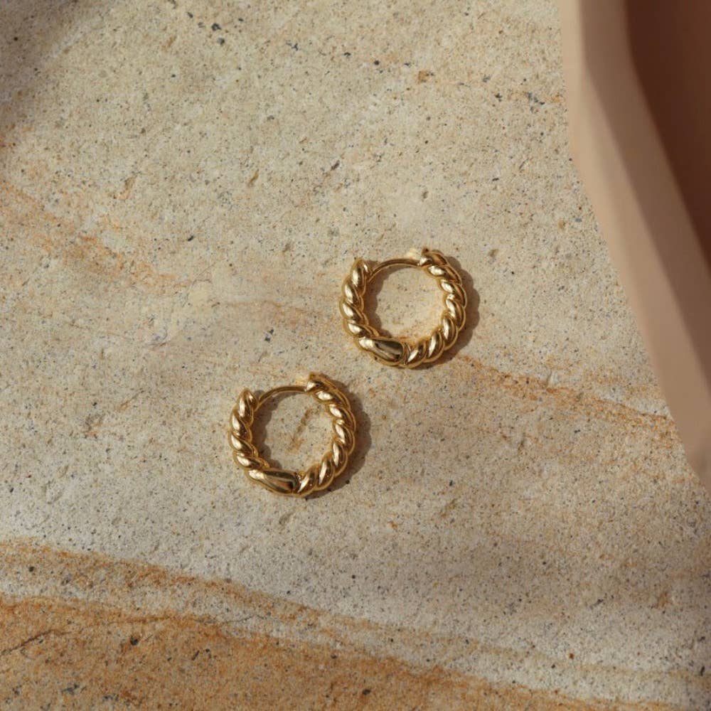 Croissant Huggie Hoops I Ready to Ship Earrings