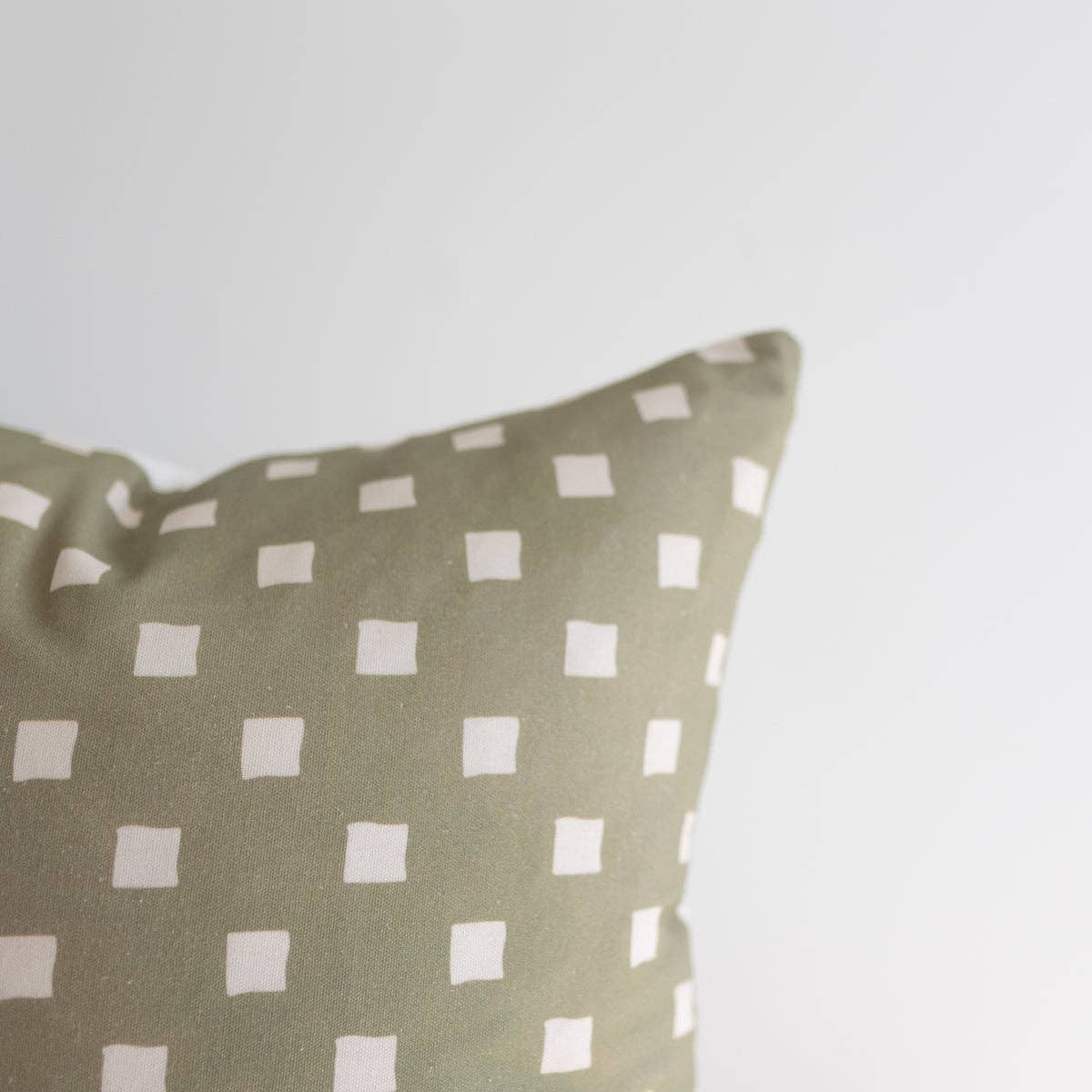 Olive Spaced Check - 18" | 22" | 12x20"