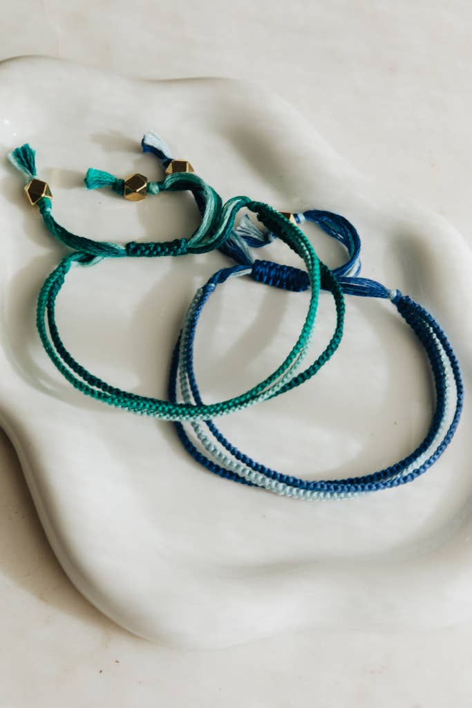 Three Strands Bracelet - Turquoise