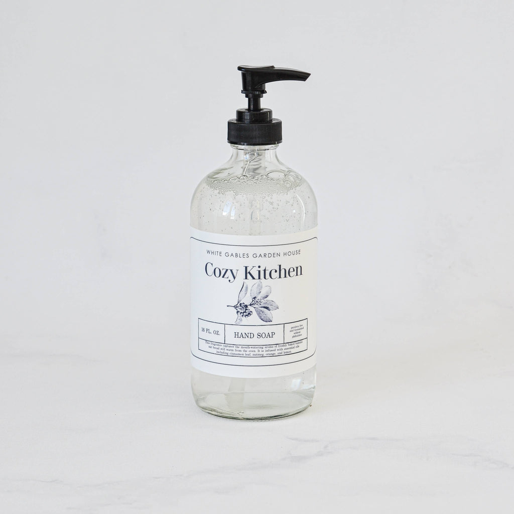 Glass Jar Liquid Hand Soap 16 oz. | Made In USA