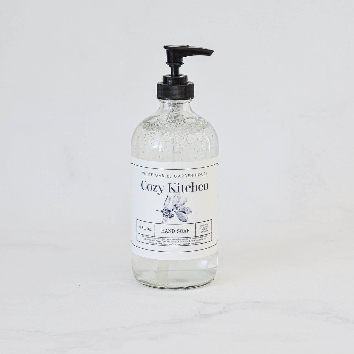 Glass Jar Liquid Hand Soap 16 oz. | Made In USA