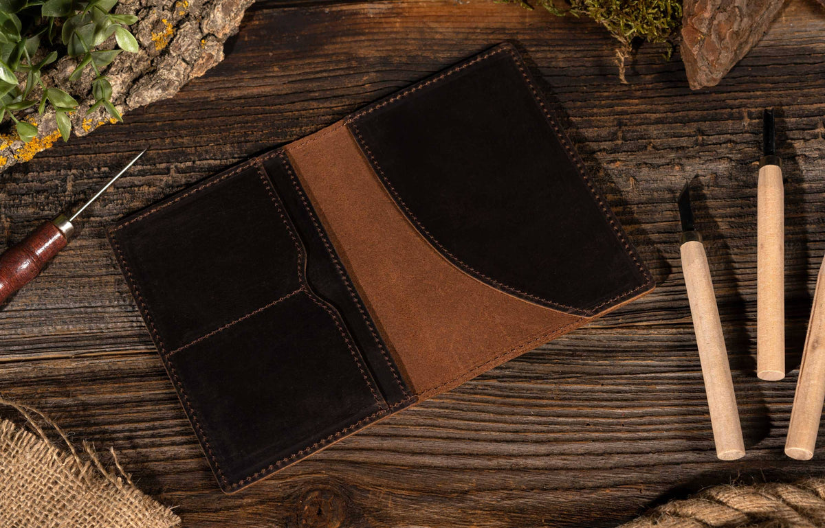 Passport Cover, Genuine Leather Passport Holder Case