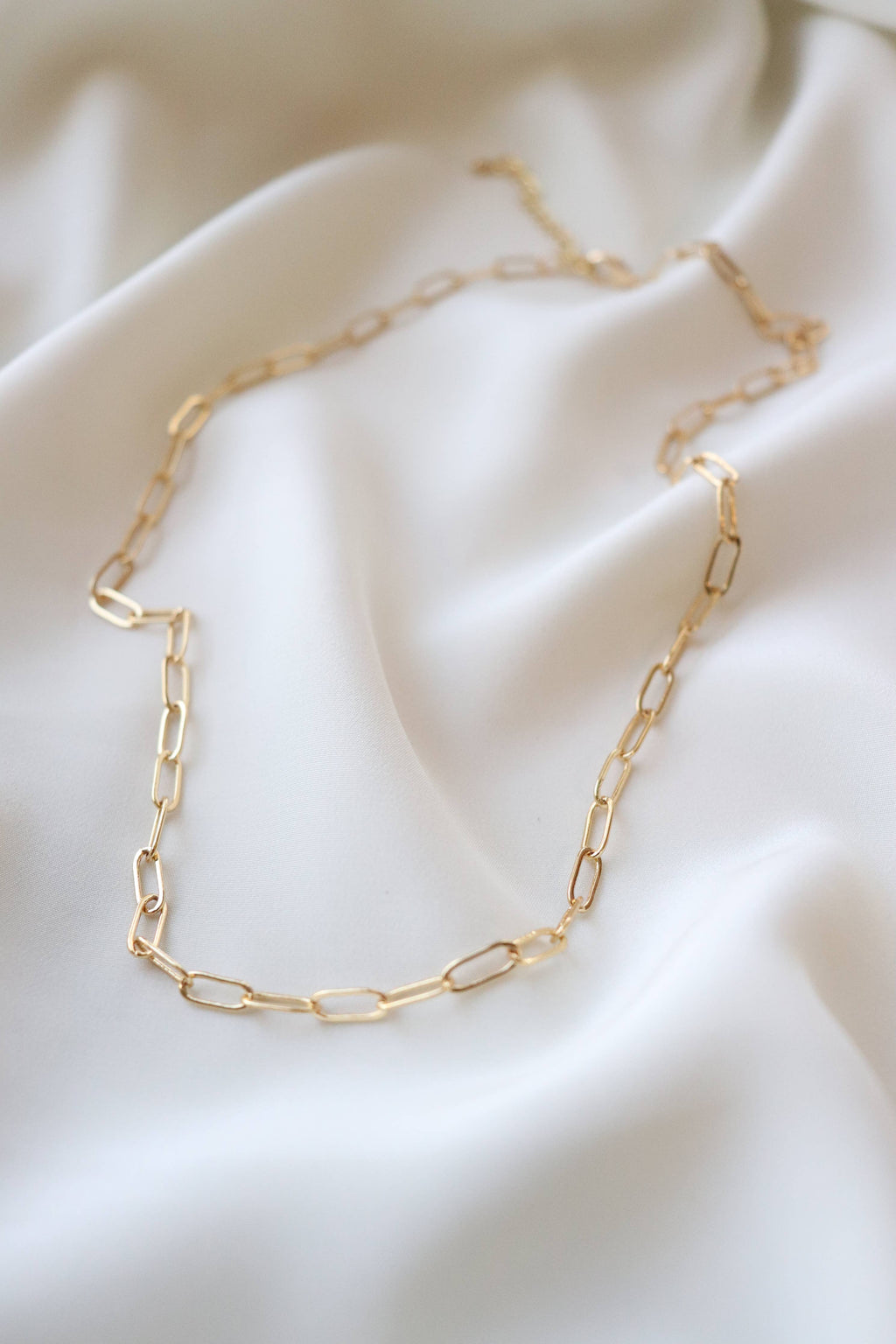 Small Link Gold Chain Necklace